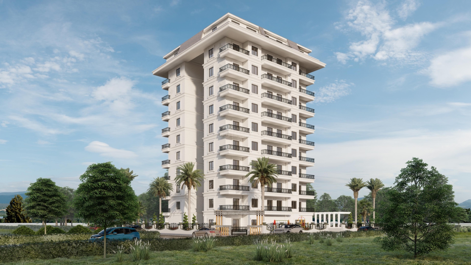 TOMRIS RESIDENCE. New Project with 1+1, 2+1 and 4+1 Duplex Apartments in Mahmutlar, Alanya