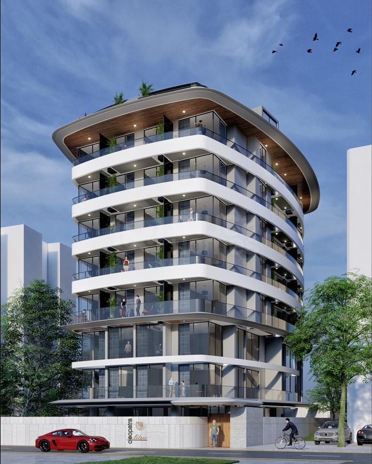 CLEOPATRA LİTTORE New Project with duplexes 1+1, 2+1,3+1 and 1+1 apartments in KIZLARPINARI