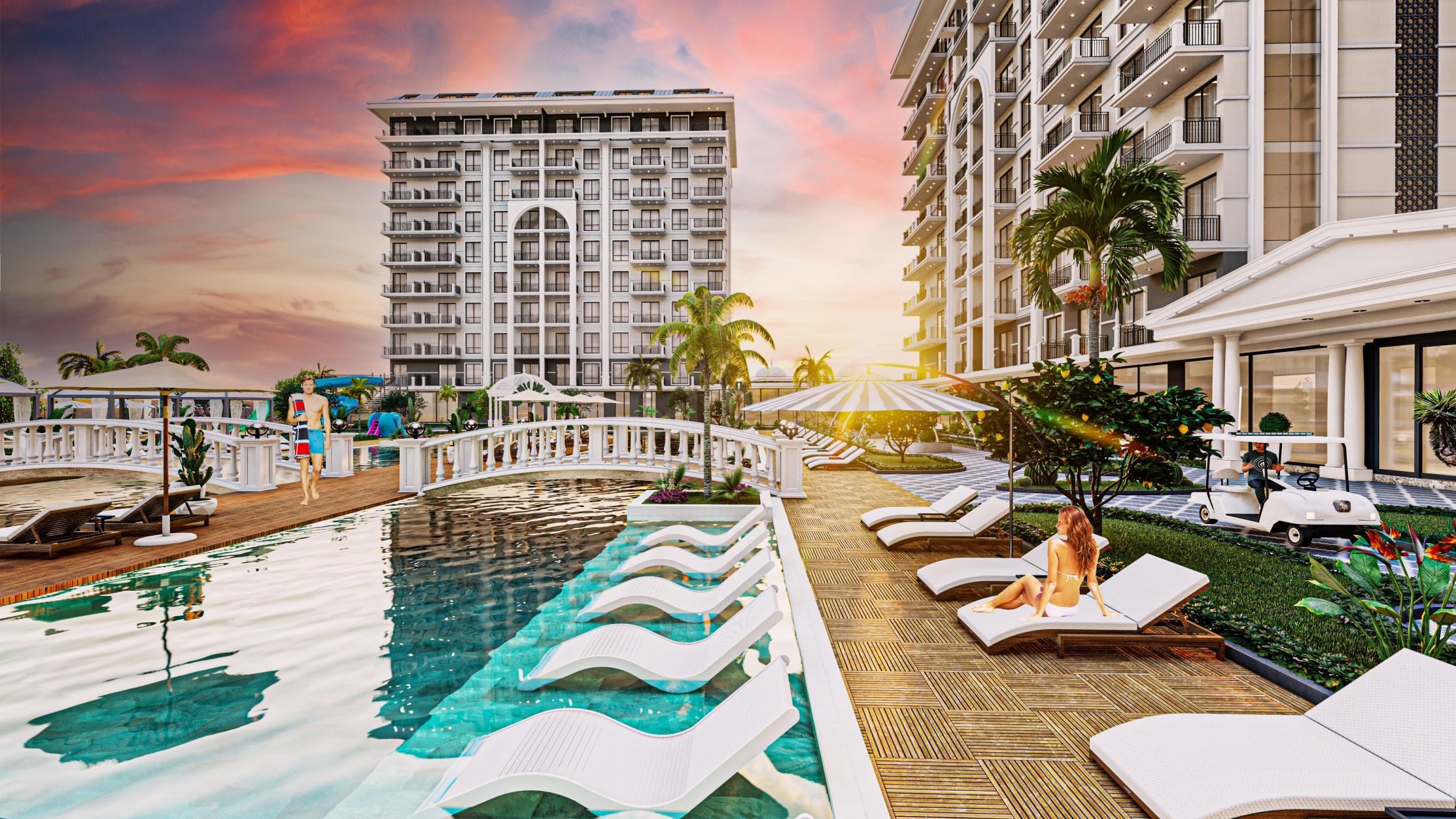 EXODUS RİVERSİDE. New Project with 1+1, 2+1 apartments, 2+1, 3+1, 4+1 Duplexes in Demirtas