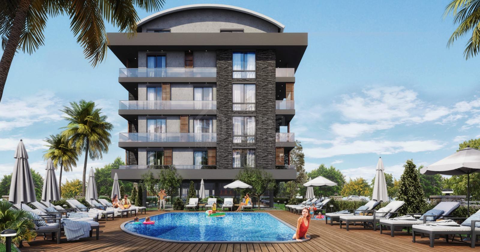 PARK HİLL. New Project with 1+1, 2+1 and 3+1 Apartments in Oba, Alanya