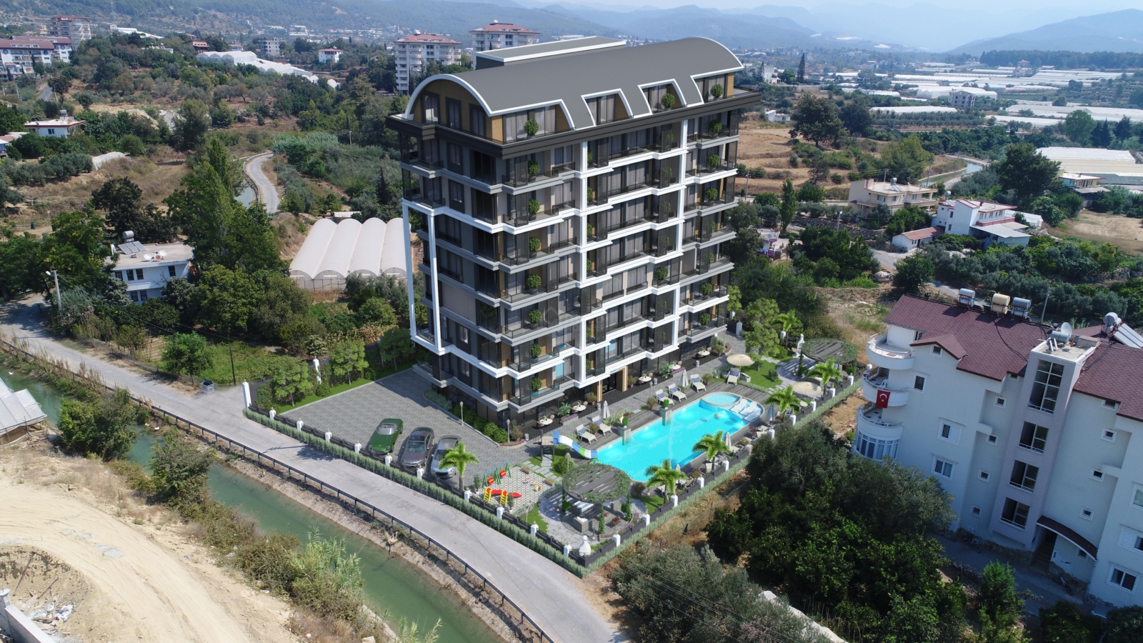 MOONLIGHT STAR RESİDENCE New Project with 1+1 and 2+1 Duplex Apartments in Avsallar