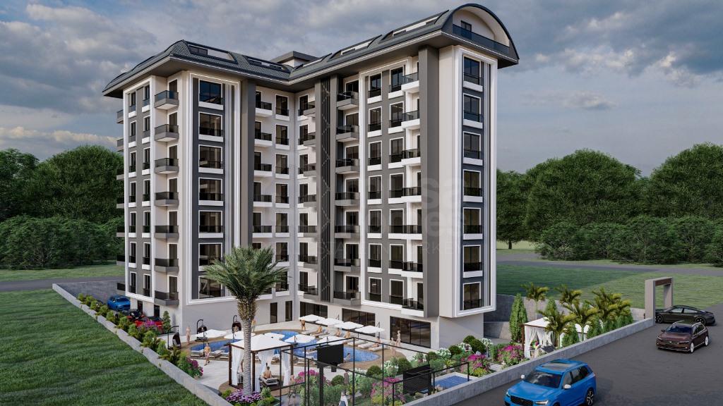 AREL RESIDENCE New Project in Avsallar 1+1 apartments and 3+1 penthouse duplexes