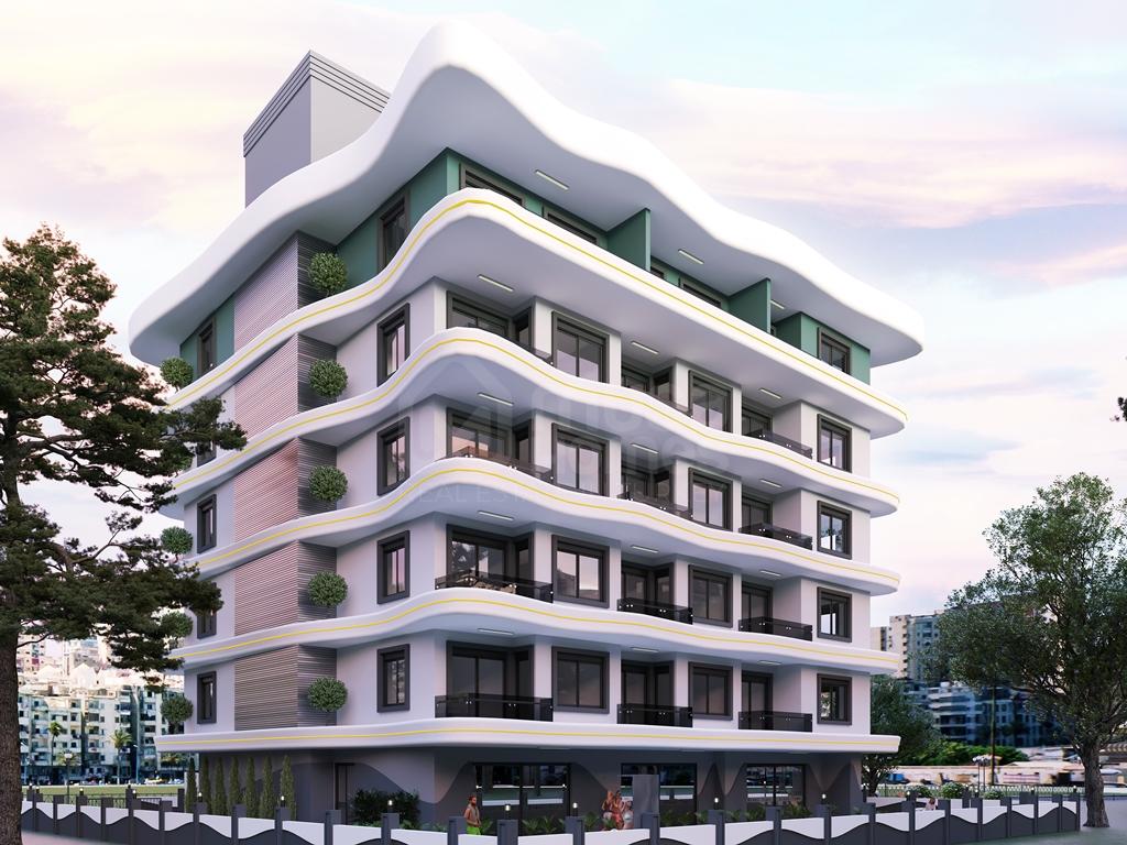 GREEN TOWN New Project in Mahmutlar with 1+1, 2+1 apartments and 2+1, 3+1 duplexes