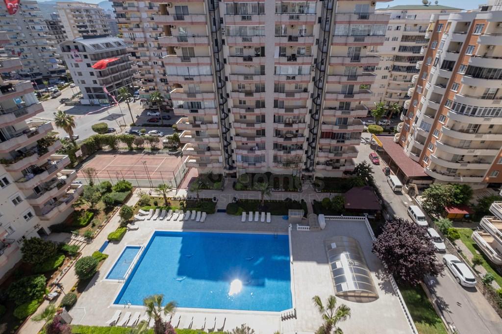 Furnished 2+1 apartment with a sea view in Mahmutlar id 4851