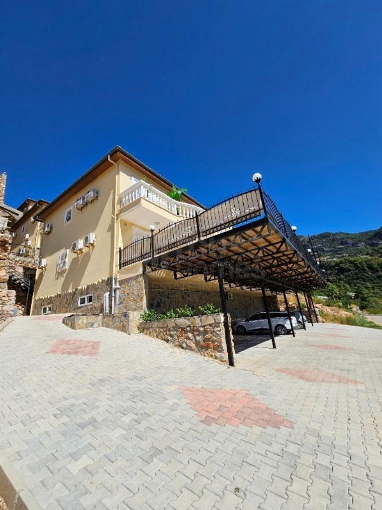 Alanya, Bektas. Luxury furnished villa concept 3+1 apartment with a sea view id 5037