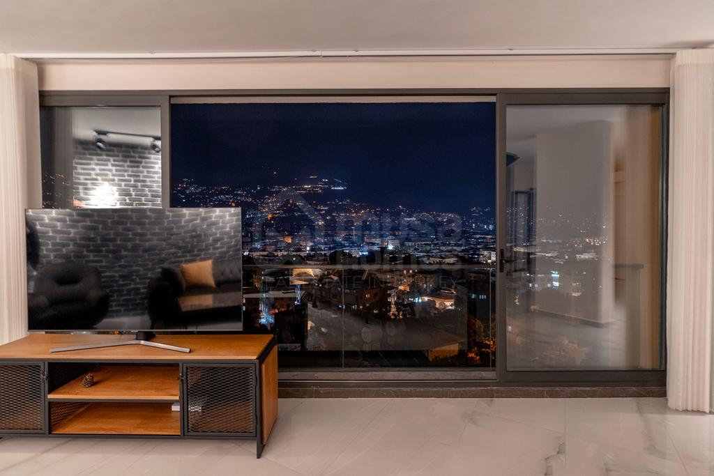 Alanya, Kale. Furnished 3+1 Duplex with a sea view id 5159