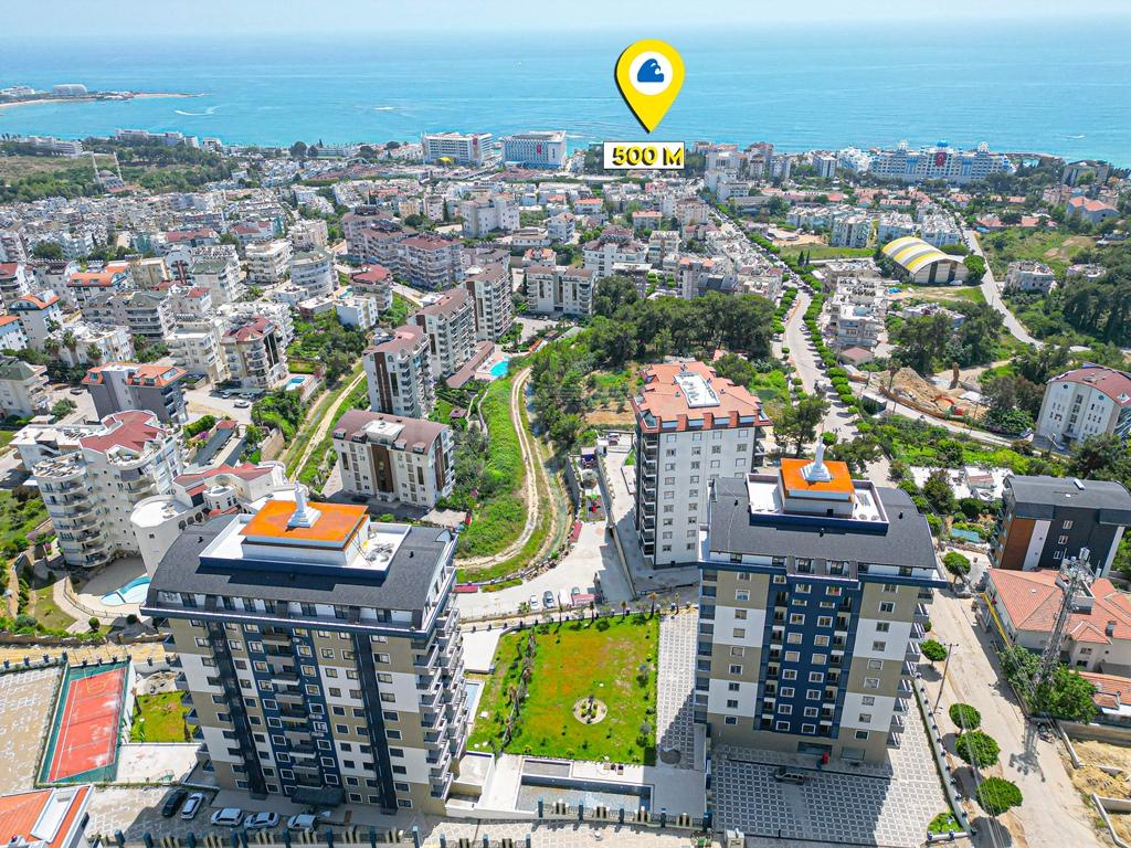 Alanya, Avsallar. Furnished 3+2 garden duplex id 5275