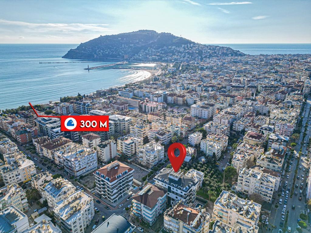 Alanya, Gullerpinari. New 2+1 apartment close to the sea id 5360