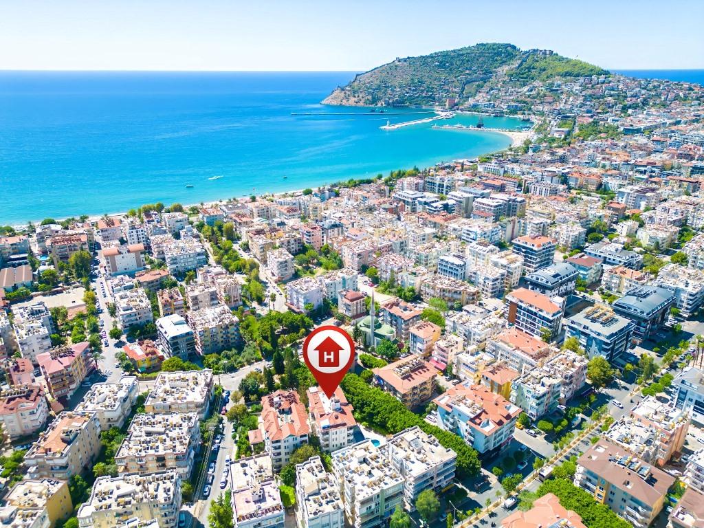 Alanya, Gullerpinari. Furnished 1+1 apartment close to the sea id 5405