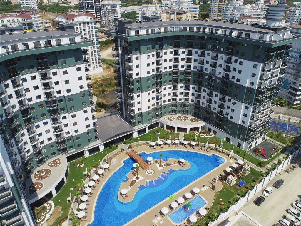 SERENİTY RESİDENCE Furnished 2+1 duplex with a sea view in Alanya, Mahmutlar id 5781