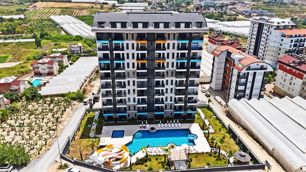 VİSTA RESİDENCE Furnished 1+1 apartment with a sea view in Avsallar id 5841