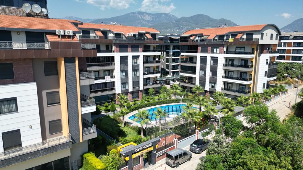 KAVİ HOME Furnished 3+1 duplex with a mountain view in Alanya, Oba id 5837