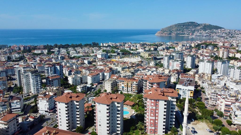 </noscript>Alanya PARK Furnished 1+1 apartment with a sea view in Cikcilli id 6449
