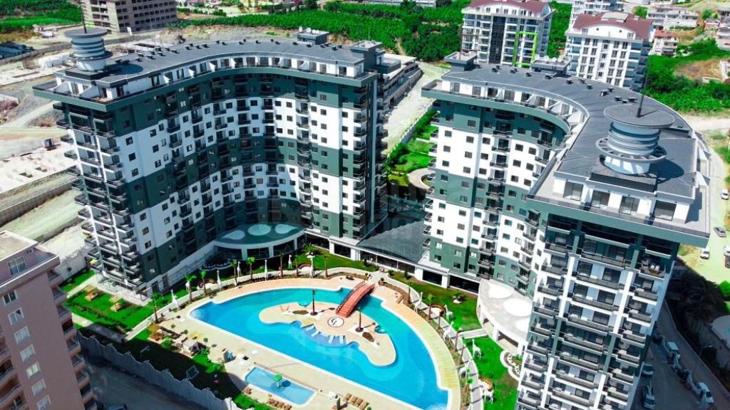SERENİTY RESİDENCE Furnished 1+1 apartment in Mahmutlar id 6661