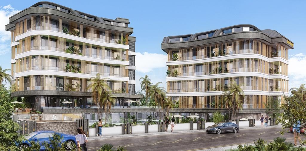 QİWİ TWİNS New Project with 1+1, 2+1, 3+1 apartments and 2+1, 3+1 duplexes in Oba id 1470