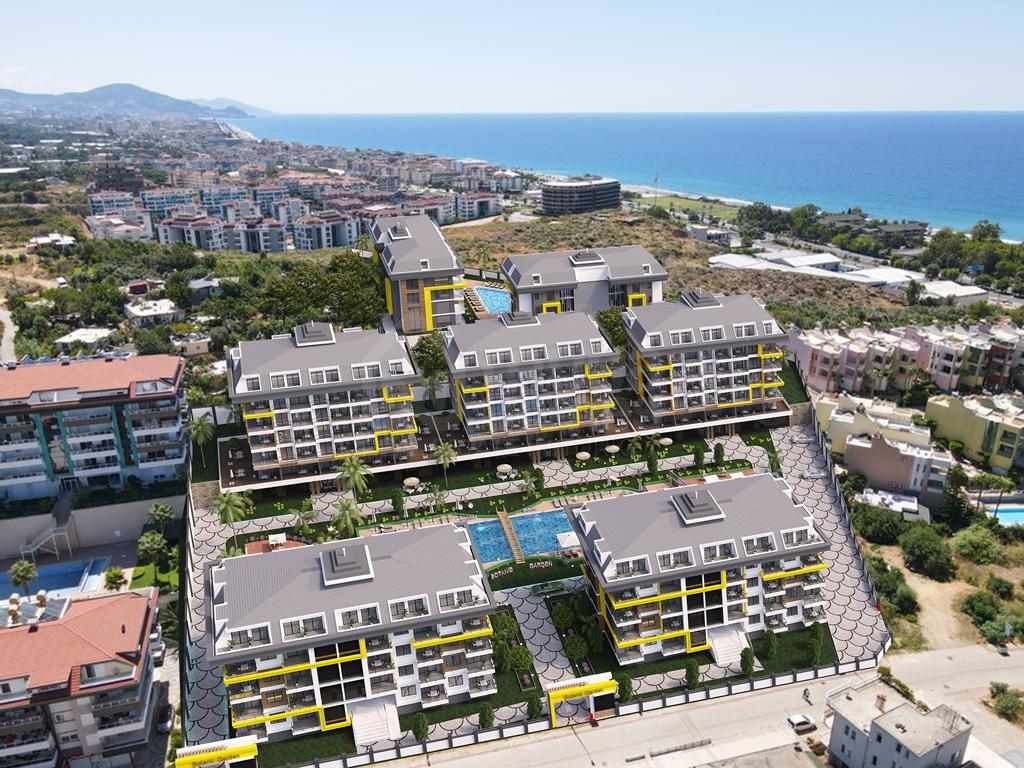 </noscript>BOTANİC GARDEN New Project with 1+1, 2+1 apartments and 2+1, 4+1 duplexes in Kestel id 1271