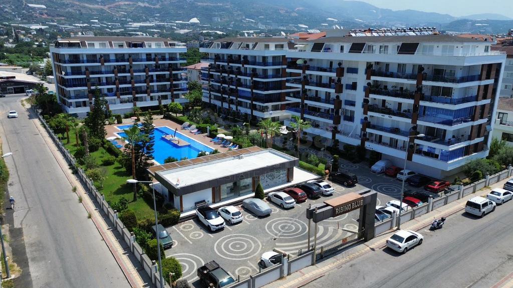 RİSİNG BLUE Furnished 3+1 duplex with a mountain view in Kestel id 6663