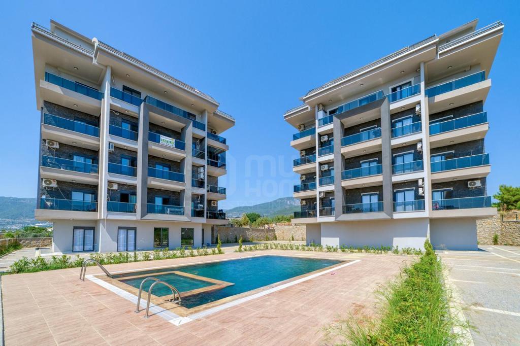 PARADİSE GARDEN 1 Furnished 2+1 apartment with a sea view in Oba id 6630