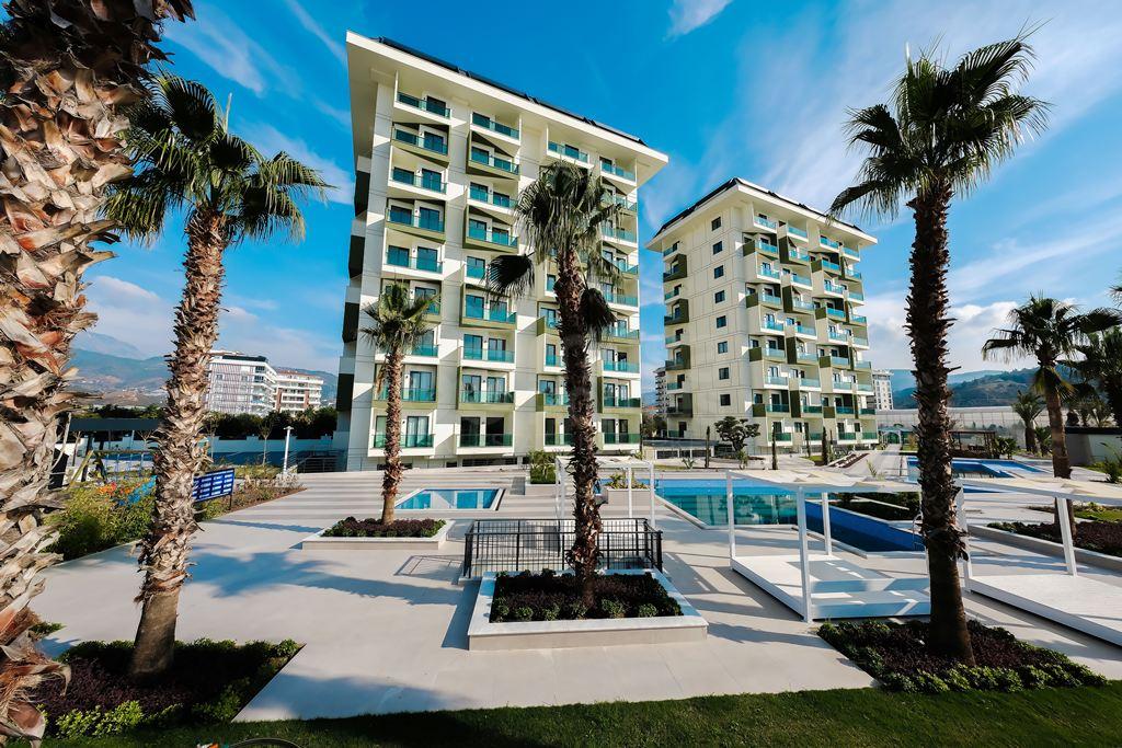 BEST HOME 44 GARDENİA 1+1 apartment with a sea view in Demirtas id 6695