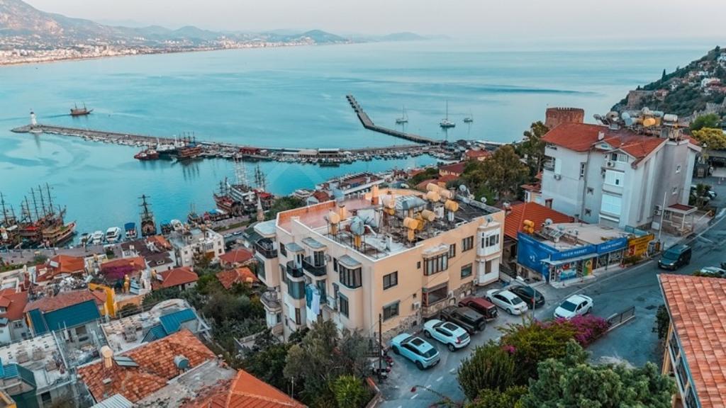 Furnished 3+1 duplex with panoramic sea view in Kale id 6687