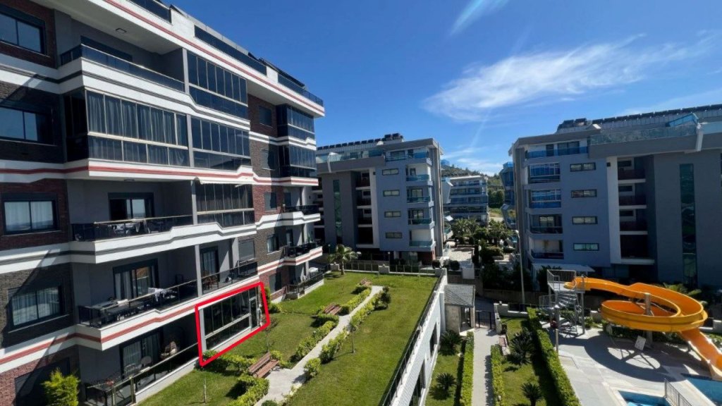 SOFIA PARK RESİDENCE Furnished 1+1 apartment with garden id 6697